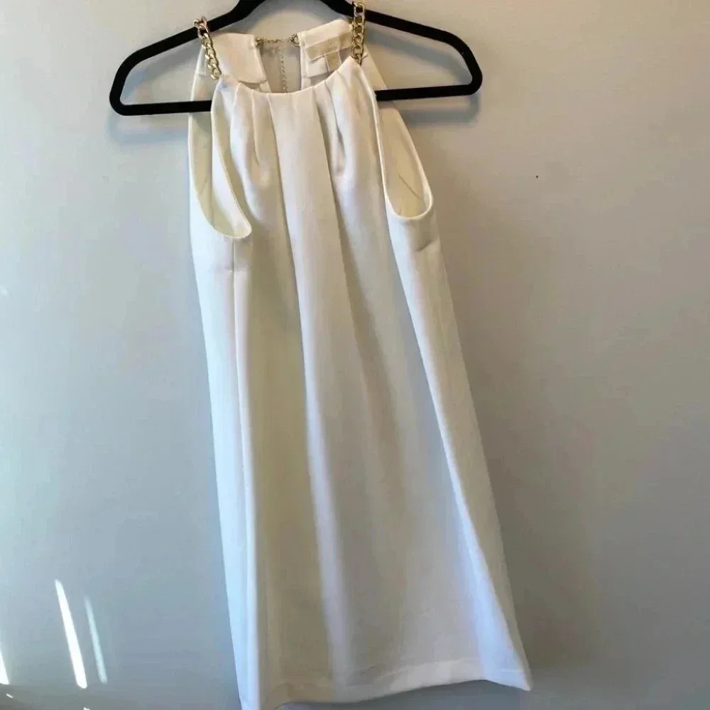 Michael Kors Chain Neck Halter Dress - Picture 2 of 14